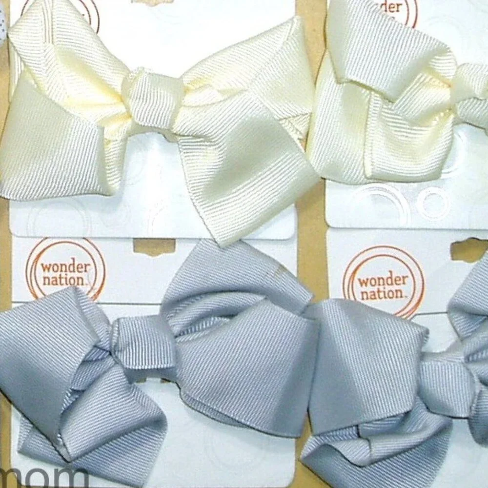 Girls Hair Clips Bow Knot Clippies Hairclip Age 3 up 16 pc Lot 4